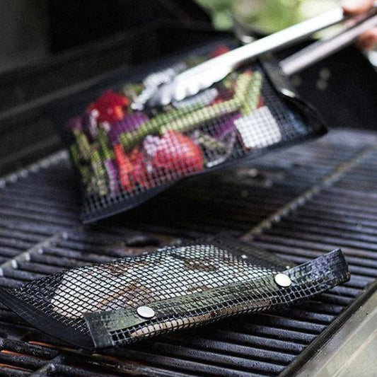 New Hot Non-Stick Mesh Grilling Bag Outdoor Picnic Tool